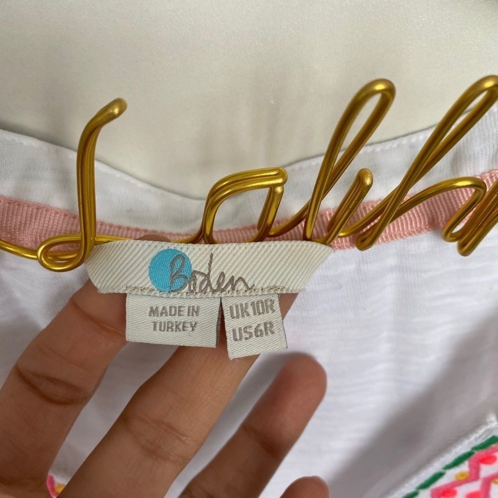Boden Peggy Embroidered Jersey Dress - Picture 8 of 10